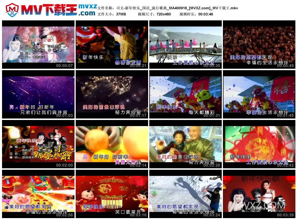 司文-新年快乐_国语_流行歌曲_MA400918